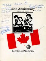 Signed Promotional Advertisements for Los Canadienses, 1989