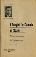 I Fought for Canada in Spain: An Abridged Edition